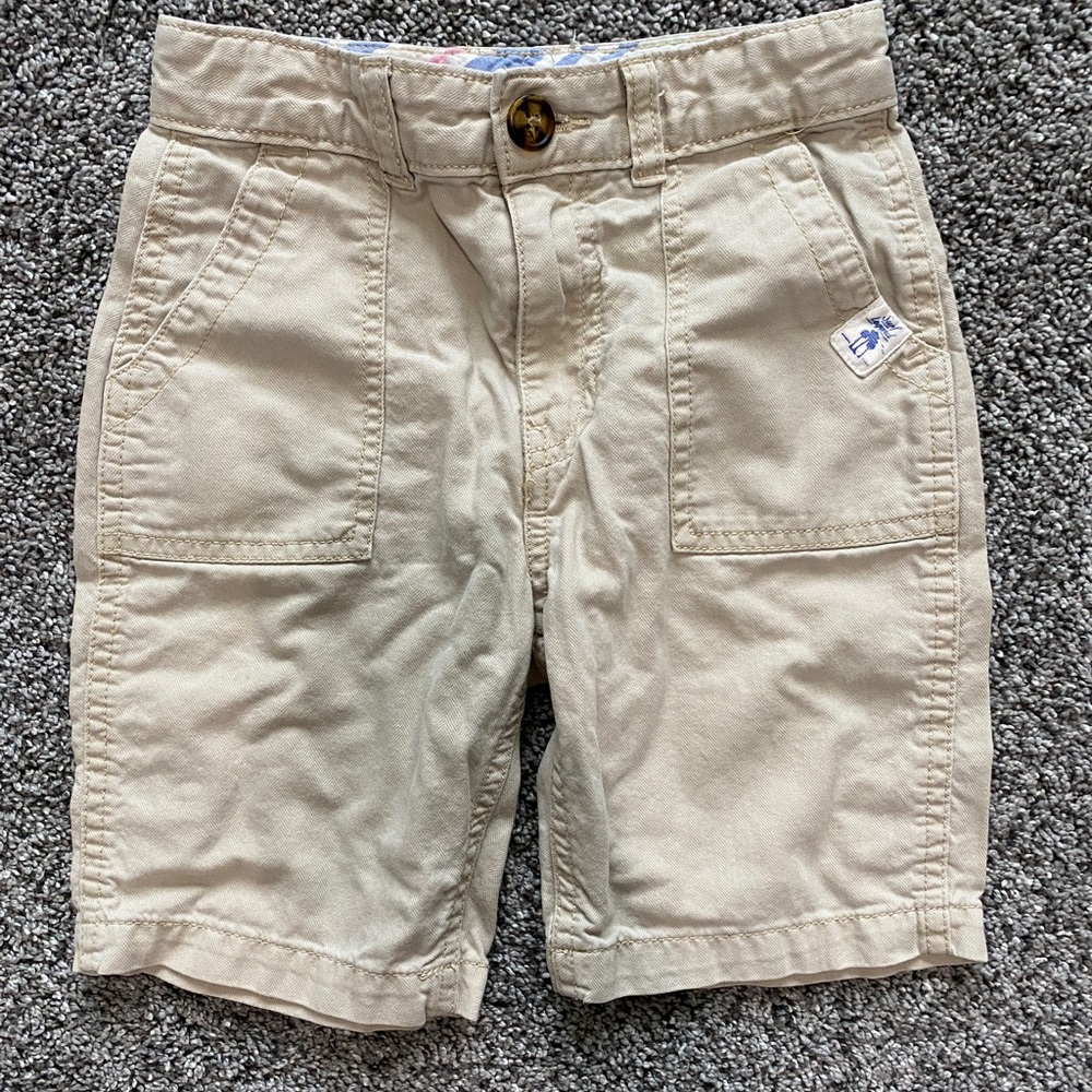 Boys Carter’s khaki colored shorts